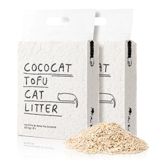Cococat tofu cat litter biodegradable flushable dust-free jasmine 12L 30L 60L