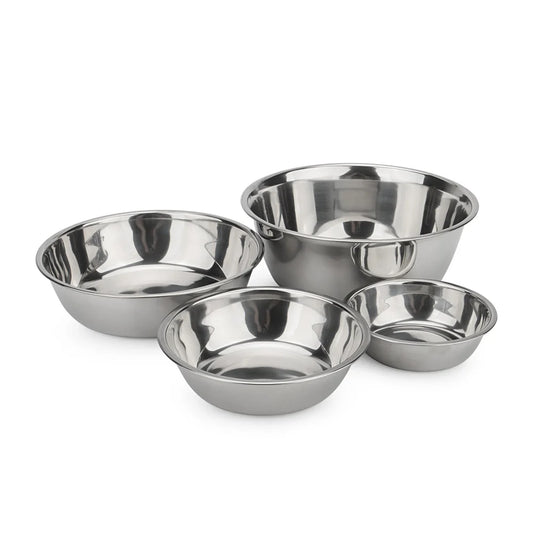 Stainless Steel Dog Feeding Bowl — Anti-Slip, Durable, 4-Size Dog Bowl
