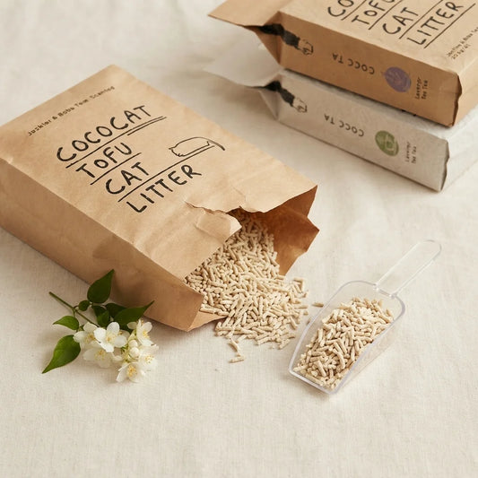 Cococat tofu cat litter biodegradable flushable dust-free jasmine 12L 30L 60L
