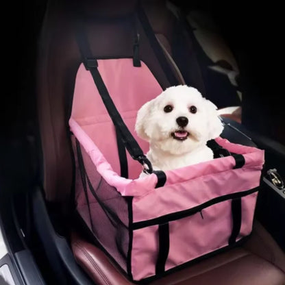 Foldable Dog Car Seat Cover with harness attachment