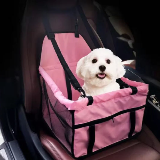 Foldable Dog Car Seat Cover with harness attachment