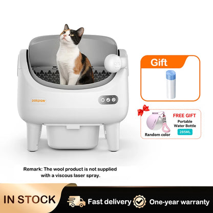 Pokpaw CL22 Automatic Cat Litter Box with Spray Dust-proof and Deodorization Low Noise Dual Radar Infrared Anti Entrainment