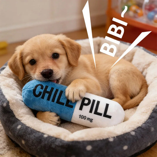 Pet Pill Indestructible Plush Capsule Dog Play Toy With Squeaker Dogs Tooth Chew Toy Safe Dog Tough Puppy Supplie Toys Resistant