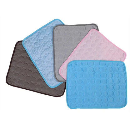Summer Cat Puppy Cooling Mats Mesh Breathable Pet Blanket for Cats Animals Kitten Bed Pets Supplies Chat Accessoires Pour Chats