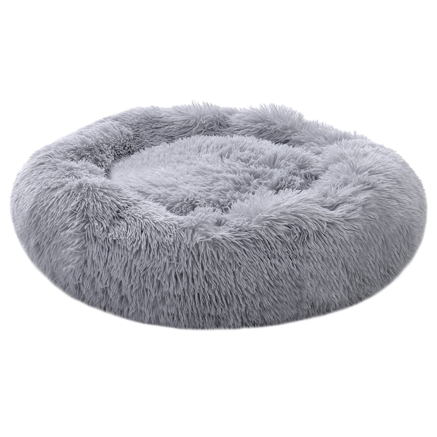 Voltsify 70CM Donut-Shaped Plush Pet Cuddler Bed Machine Washable Anti-Slip for Dog&Cat House Winter Warm Sleeping