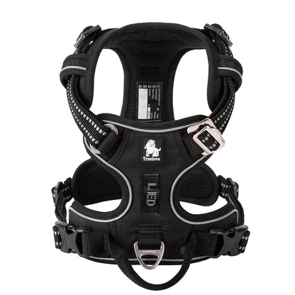 Truelove No Pull Dog Harness Reflective Breathable Adjustable Training Vest for Small Medium Large Dogs Night Walking TLH5657