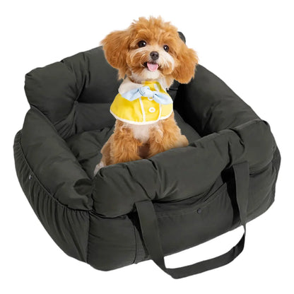 Booster Pet Car Seat with Seat Belt Pet Safe Booster Seat PP Cotton Pet Safety Car Seat Travel Carrier Bed for Small Medium Dogs