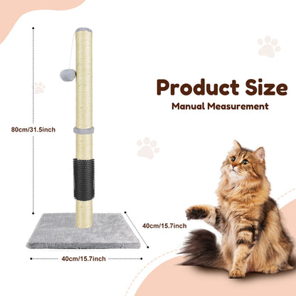 Multi-level cat climbing tower, 40/80/150 cm cat tree and climbing tower, featuring scratching panels, a felt cave and a resting area; indoor/outdoor activity centre for cats