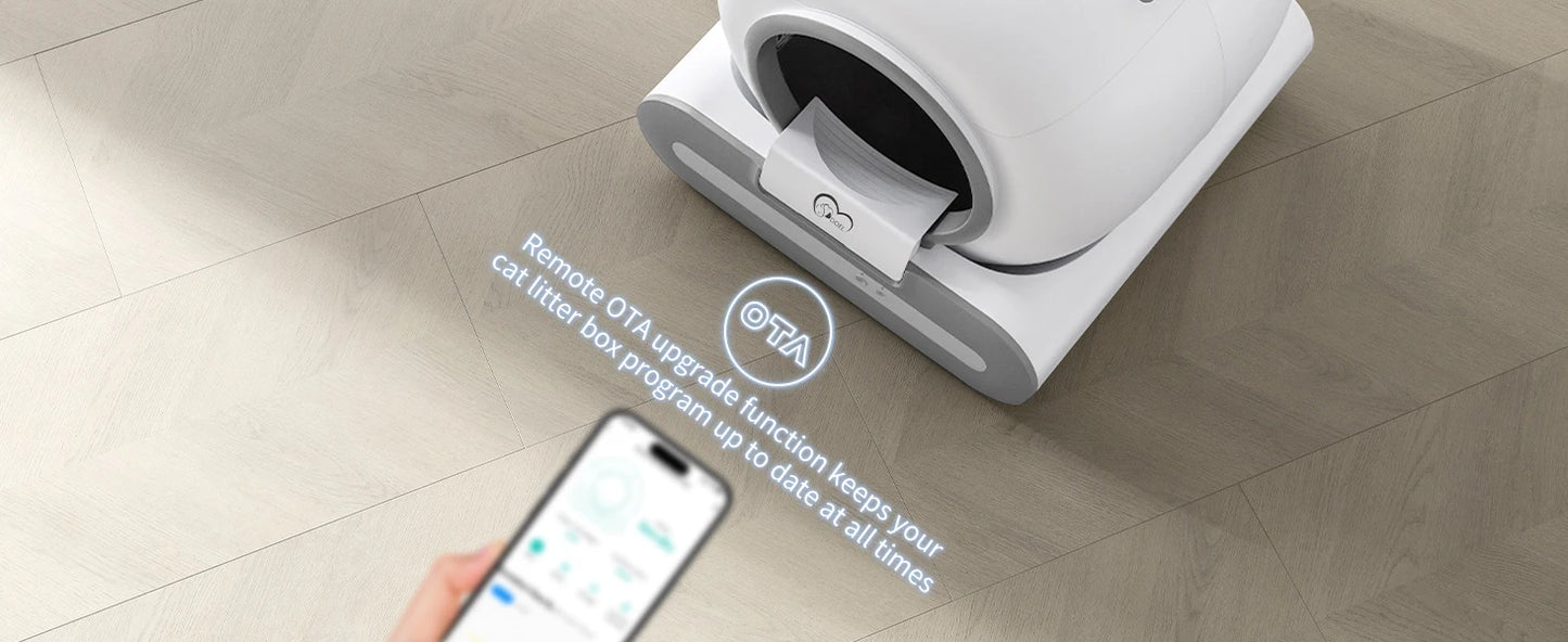 DOEL 2026 New Upgrade 65L Large Capacity Self-Cleaning Cat Litter Box Smart Automatic Cat Toilet, App Remote Control, Only Supports 2.4G WiFi, Suitable for Tofu Litter & Mixed Cat Litter, Ideal for Multi-Cat Homes