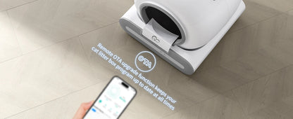 DOEL 2026 New Upgrade 65L Large Capacity Self-Cleaning Cat Litter Box Smart Automatic Cat Toilet, App Remote Control, Only Supports 2.4G WiFi, Suitable for Tofu Litter & Mixed Cat Litter, Ideal for Multi-Cat Homes