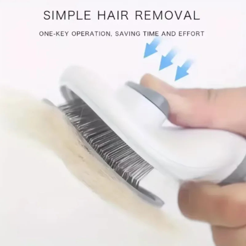 New Pet Dog Brush Cat Comb Self Cleaning Pet Hair Remover Brush For Dogs Cats Grooming Tools Pets Dematting Comb Dogs Accessory