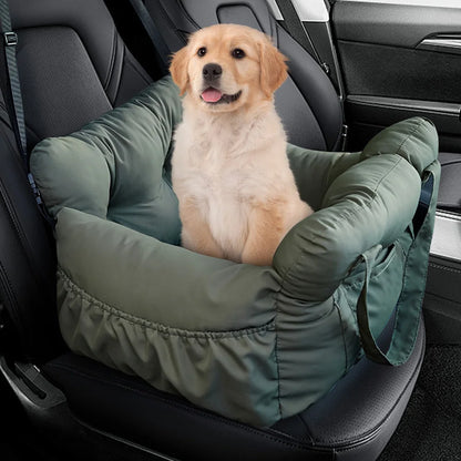 Booster Pet Car Seat with Seat Belt Pet Safe Booster Seat PP Cotton Pet Safety Car Seat Travel Carrier Bed for Small Medium Dogs