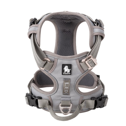 Truelove No Pull Dog Harness Reflective Breathable Adjustable Training Vest for Small Medium Large Dogs Night Walking TLH5657