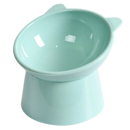 Tilted Cat Food Bowl Elevated Cat Bowl Ergonomic Raised Cat Food Bowl Anti Vomiting Tall Dog Bowl Non Slip for Flat- Faced Cats