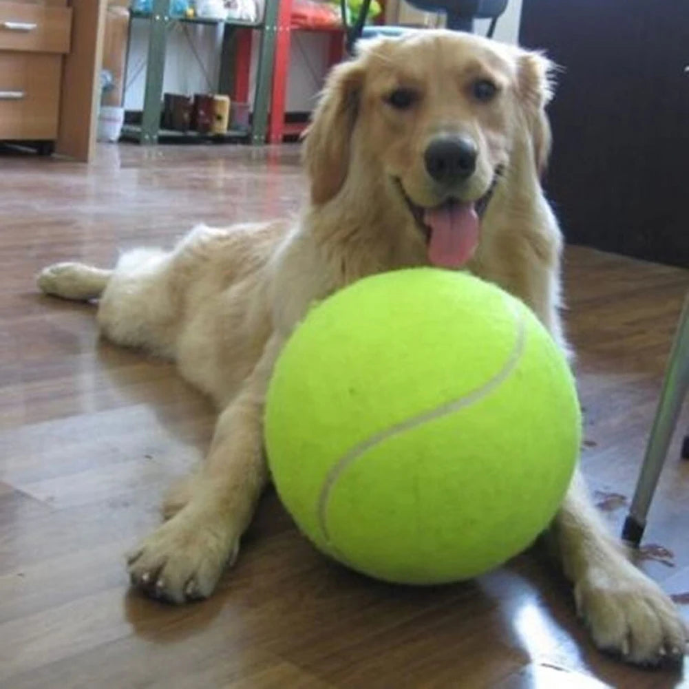 9.5 Inches Dog Tennis Ball Giant Pet Toy Tennis Ball Dog Chew Toy Signature Mega Jumbo Kids Toy Ball For Pet Supplies