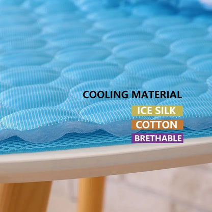 Summer Cat Puppy Cooling Mats Mesh Breathable Pet Blanket for Cats Animals Kitten Bed Pets Supplies Chat Accessoires Pour Chats