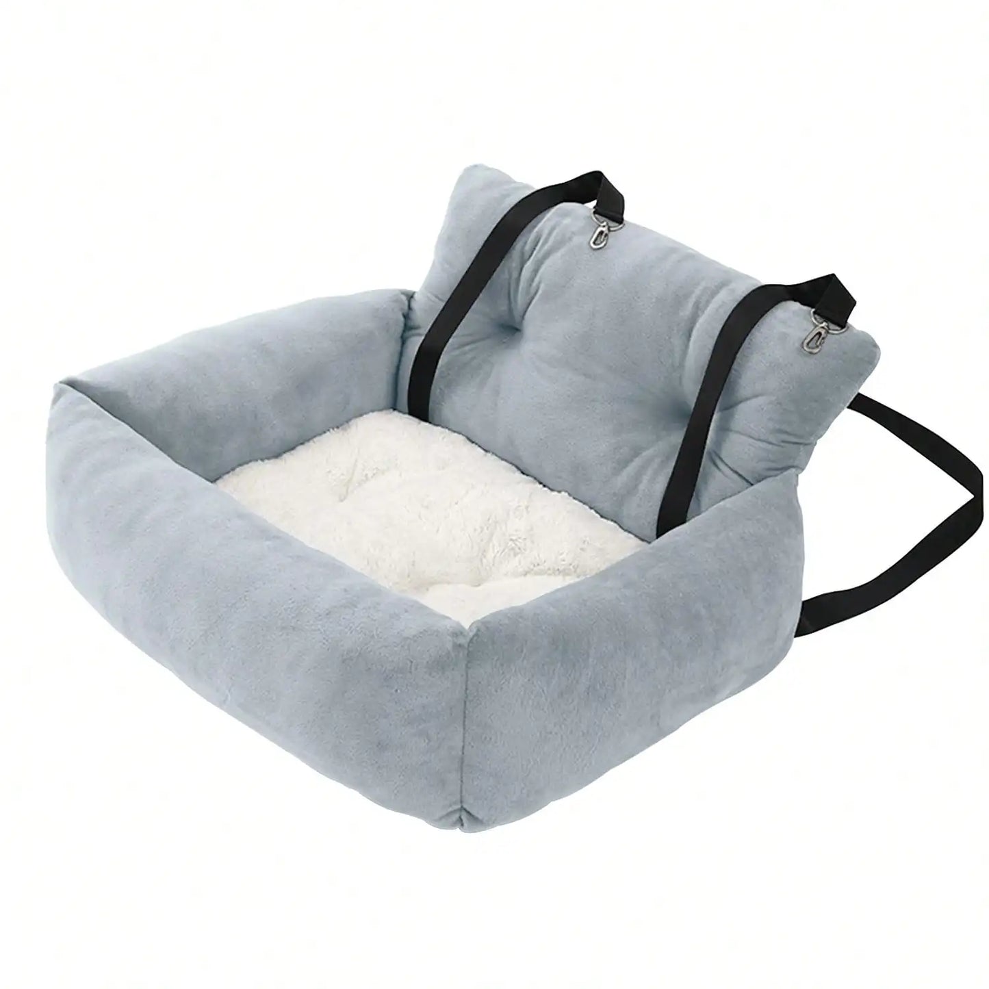 Pet Booster Seat Travel Bed, Car Seats for Car & Home, Warm Plush, Soft & Comfortable, for Pets Puppies Cats Front or Back Seat