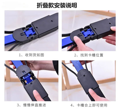 Foldable Pet Pooper Scooper Long Handle Dog Poop Scoop Clip Shovel Easy Pick Up Animal Feces Picker Pet Outdoor Cleaning Tools