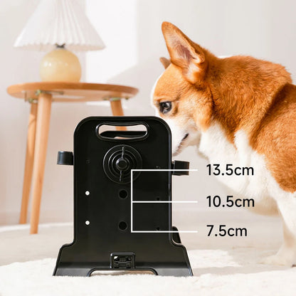 Voltsify 3-Level Adjustable Elevated Dog Feeder with 2 Stainless Steel Bowls & Non-Slip ABS Stand, Foldable & Detachable