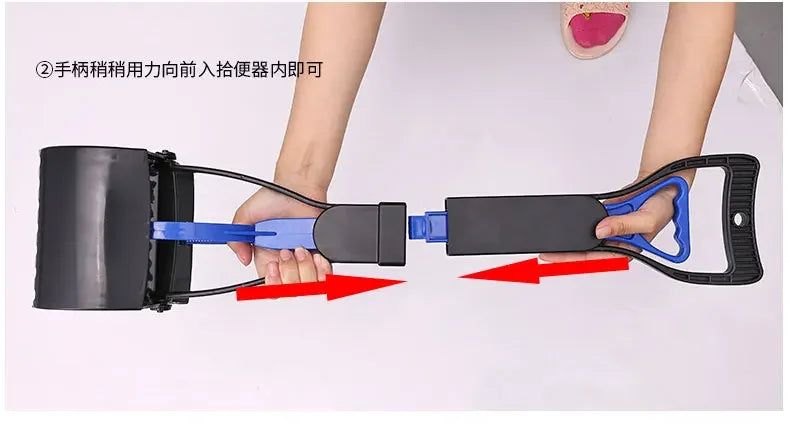 Foldable Pet Pooper Scooper Long Handle Dog Poop Scoop Clip Shovel Easy Pick Up Animal Feces Picker Pet Outdoor Cleaning Tools