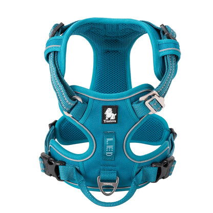 Truelove No Pull Dog Harness Reflective Breathable Adjustable Training Vest for Small Medium Large Dogs Night Walking TLH5657