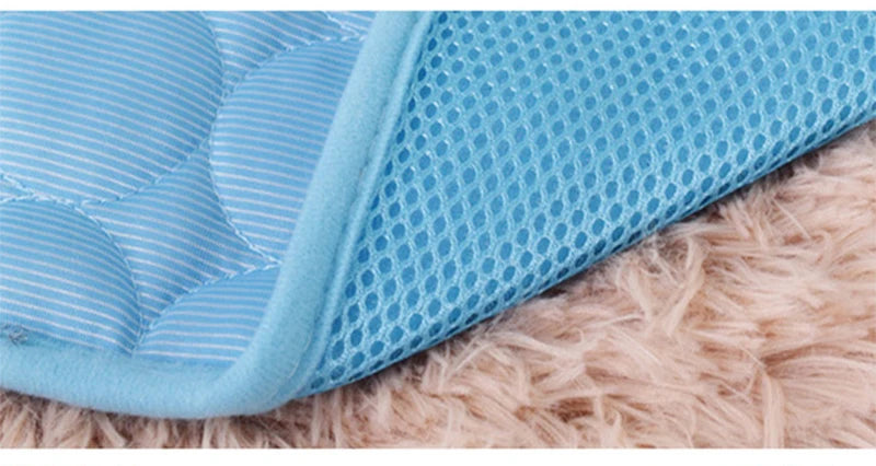 Summer Cat Puppy Cooling Mats Mesh Breathable Pet Blanket for Cats Animals Kitten Bed Pets Supplies Chat Accessoires Pour Chats