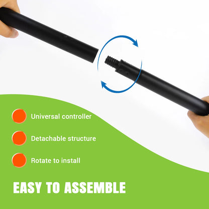 Adjustable Long Handled Pooper Scooper, Swivel Bin & Rake Kit, Portable Dog Cat Poop Picker Upper with 35 Waste Bags for Lawn