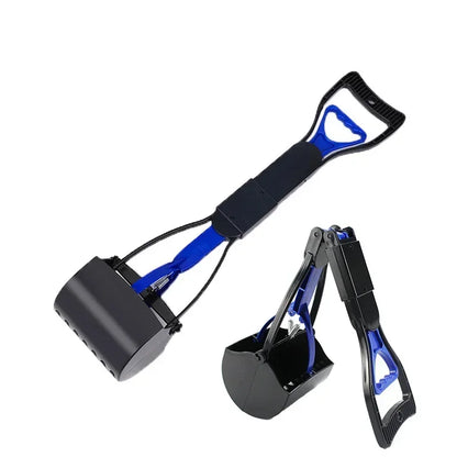 Foldable Pet Pooper Scooper Long Handle Dog Poop Scoop Clip Shovel Easy Pick Up Animal Feces Picker Pet Outdoor Cleaning Tools
