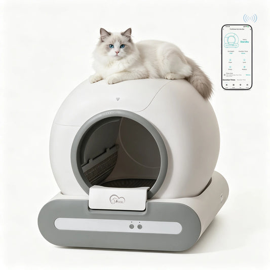 Self Cleaning Automatic Cat Litter Box — App Control, Wi-Fi, 65L