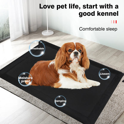 BRIEFNESS Waterproof Elevated Dog Bed with Non-Slip Feet, Breathable Mesh Washable Indoor/Outdoor Pet Sofa Bed for Camping Cats