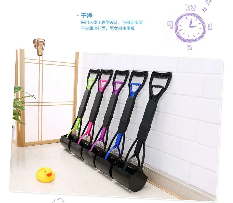 Foldable Pet Pooper Scooper Long Handle Dog Poop Scoop Clip Shovel Easy Pick Up Animal Feces Picker Pet Outdoor Cleaning Tools