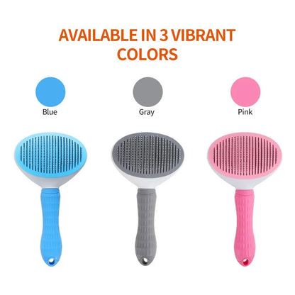 New Pet Dog Brush Cat Comb Self Cleaning Pet Hair Remover Brush For Dogs Cats Grooming Tools Pets Dematting Comb Dogs Accessory