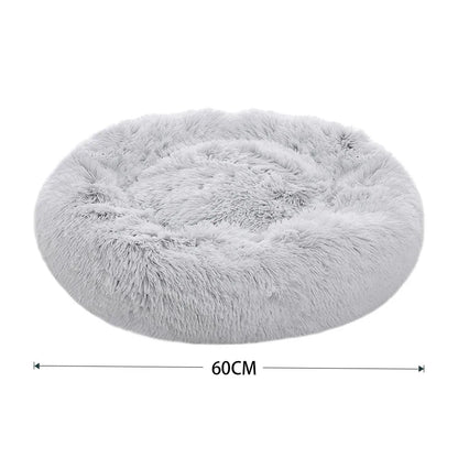 Voltsify 70CM Donut-Shaped Plush Pet Cuddler Bed Machine Washable Anti-Slip for Dog&Cat House Winter Warm Sleeping