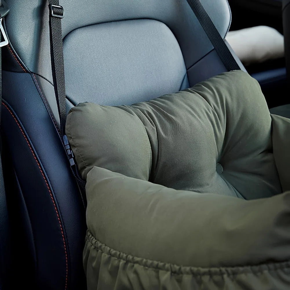 Booster Pet Car Seat with Seat Belt Pet Safe Booster Seat PP Cotton Pet Safety Car Seat Travel Carrier Bed for Small Medium Dogs