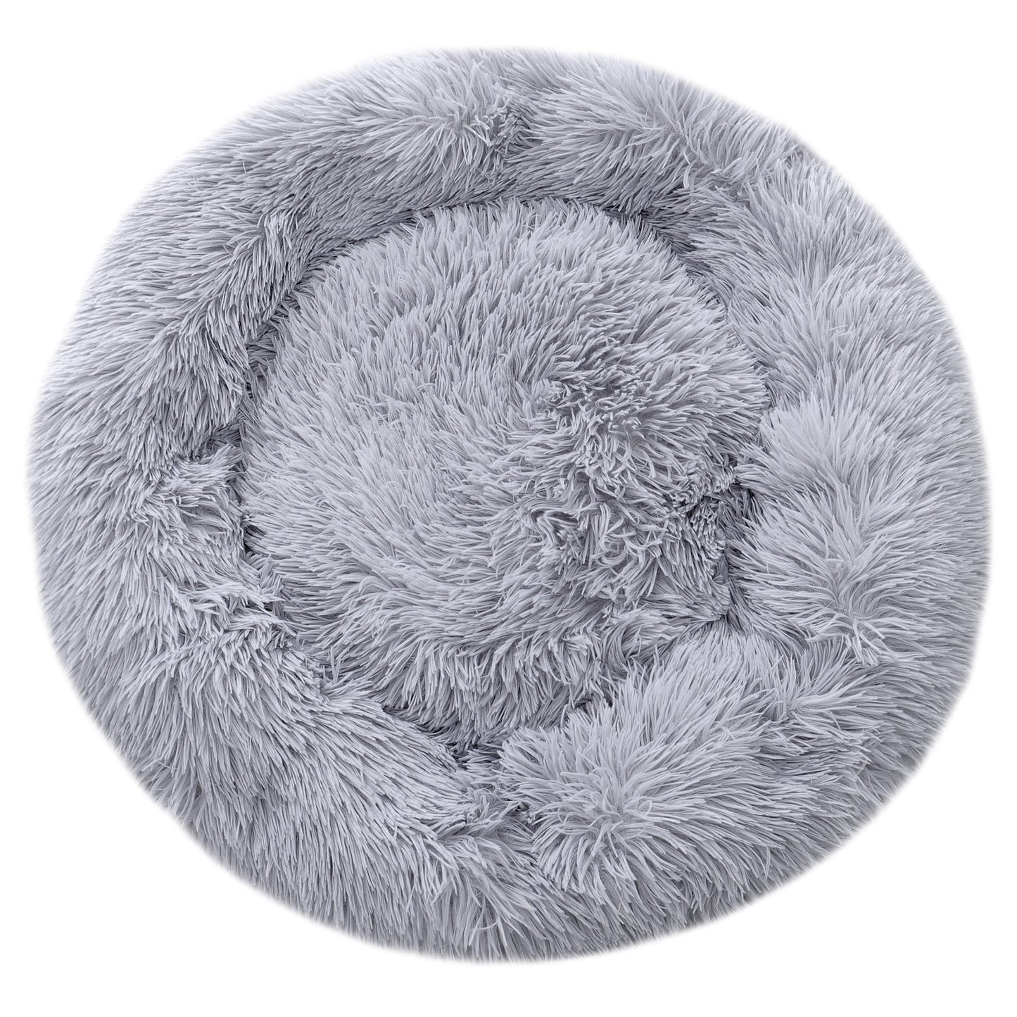 Voltsify 70CM Donut-Shaped Plush Pet Cuddler Bed Machine Washable Anti-Slip for Dog&Cat House Winter Warm Sleeping