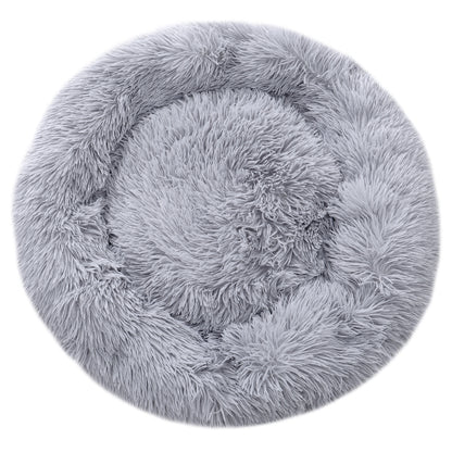 Voltsify 70CM Donut-Shaped Plush Pet Cuddler Bed Machine Washable Anti-Slip for Dog&Cat House Winter Warm Sleeping