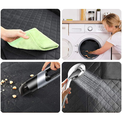 Universal Waterproof Pet Car Seat Cover, Dog Car Seat Cover for Back Seat with Mesh Window Double-Layer Thickening Anti-Dirty