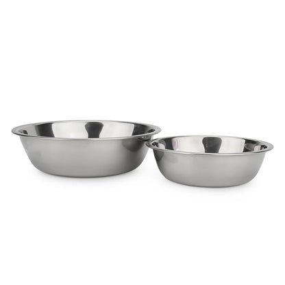 Dog Bowl Stainless Steel Pet Feeding Bowl Cat Food Drinking Feeder Bowl Durable Cheap For Small Medium Big Dogs