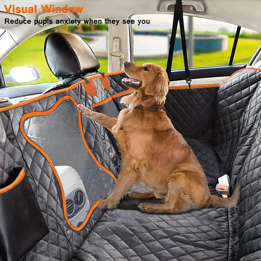 Universal Waterproof Pet Car Seat Cover — Mesh Window ,Double Layer Thickening, Anti-Dirty