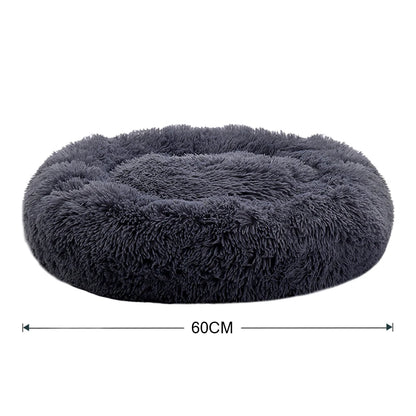Voltsify 70CM Donut-Shaped Plush Pet Cuddler Bed Machine Washable Anti-Slip for Dog&Cat House Winter Warm Sleeping