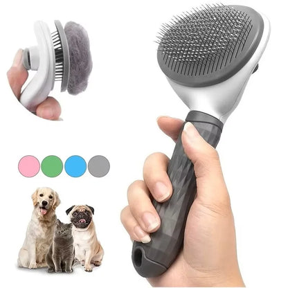 New Pet Dog Brush Cat Comb Self Cleaning Pet Hair Remover Brush For Dogs Cats Grooming Tools Pets Dematting Comb Dogs Accessory