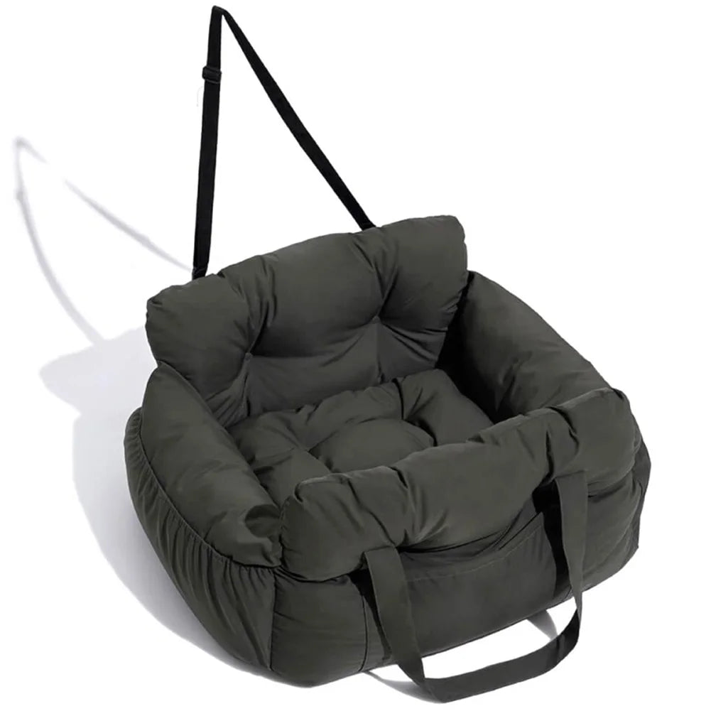 Booster Pet Car Seat with Seat Belt Pet Safe Booster Seat PP Cotton Pet Safety Car Seat Travel Carrier Bed for Small Medium Dogs