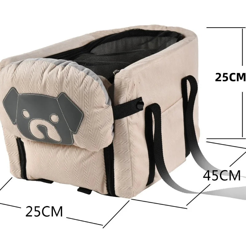 Dog Car Seat Cover Foldable Hammock Pet Harness Cat Bag Basket Stable and Foldable Travel Pet Dog and Cat Safety Car Seat