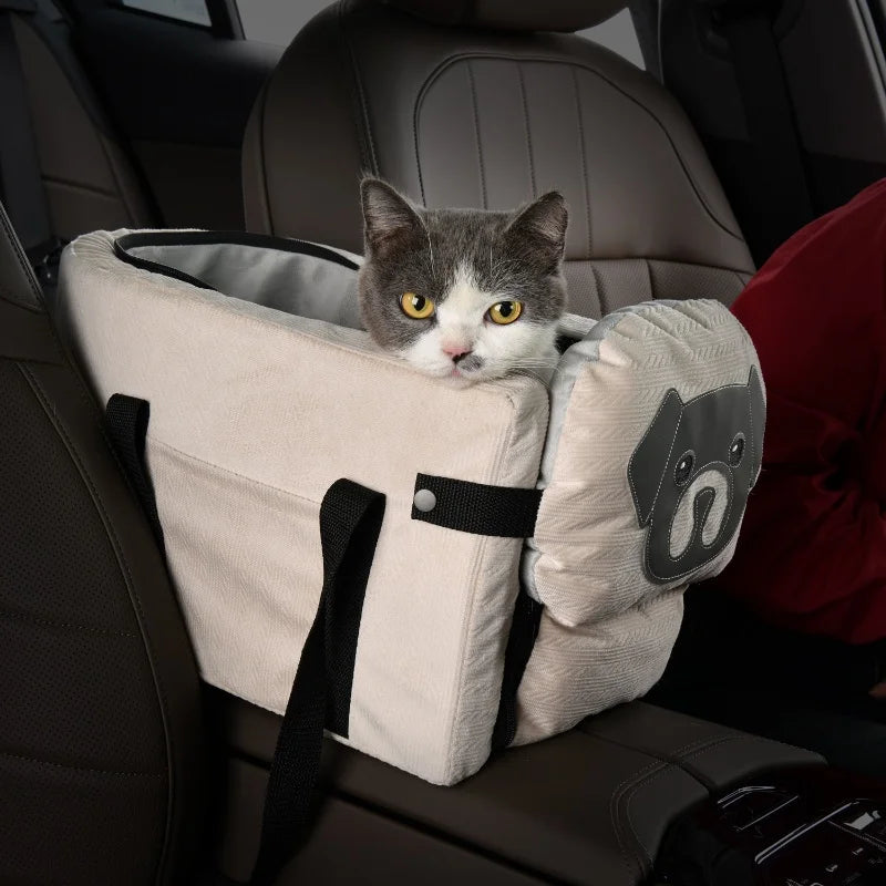 Dog Car Seat Cover Foldable Hammock Pet Harness Cat Bag Basket Stable and Foldable Travel Pet Dog and Cat Safety Car Seat