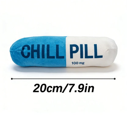 Pet Pill Indestructible Plush Capsule Dog Play Toy With Squeaker Dogs Tooth Chew Toy Safe Dog Tough Puppy Supplie Toys Resistant