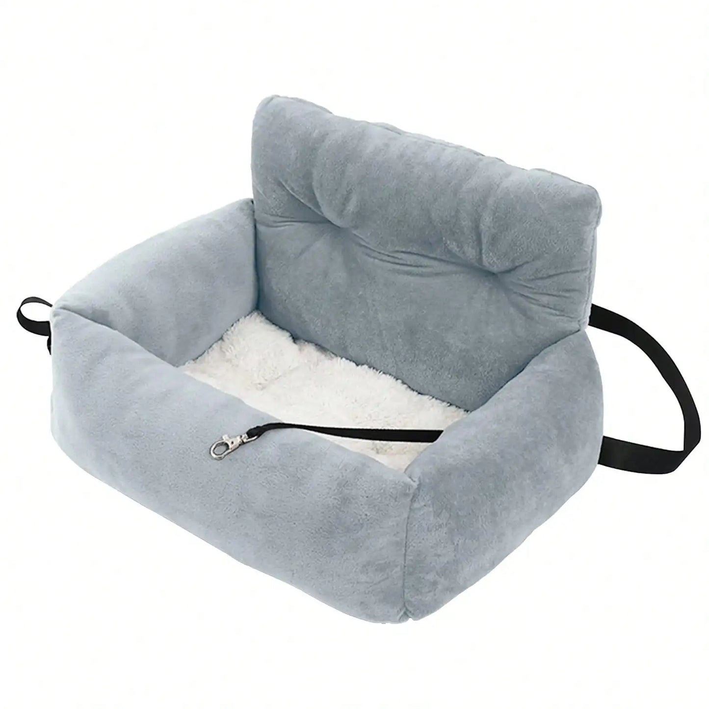 Pet Booster Seat Travel Bed, Car Seats for Car & Home, Warm Plush, Soft & Comfortable, for Pets Puppies Cats Front or Back Seat