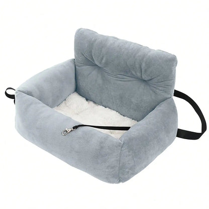 Pet Booster Seat Travel Bed, Car Seats for Car & Home, Warm Plush, Soft & Comfortable, for Pets Puppies Cats Front or Back Seat