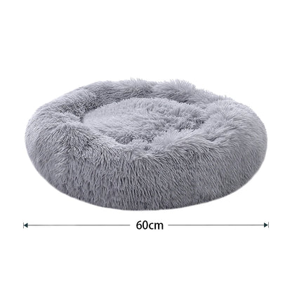 Voltsify 70CM Donut-Shaped Plush Pet Cuddler Bed Machine Washable Anti-Slip for Dog&Cat House Winter Warm Sleeping