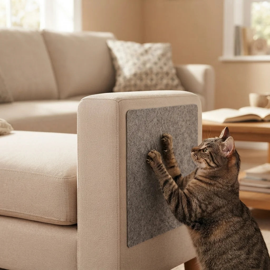 cat scratch guard sofa protector transparent claw shield 8 sizes UK