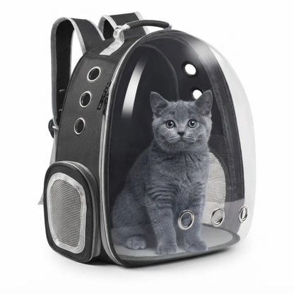 space capsule cat backpack carrier bubble window breathable mesh